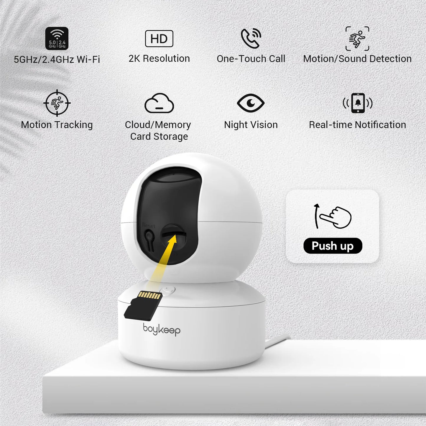 Indoor Pet Camera with Audio & Night Vision